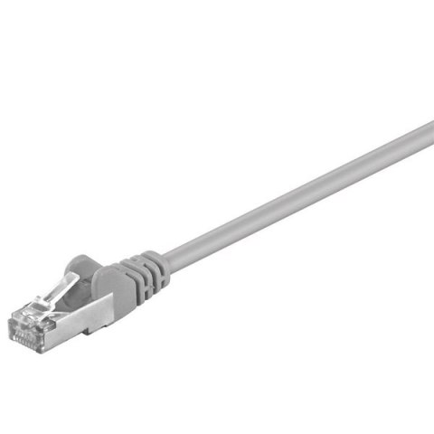 FTP patchcord, Cat.5e, RJ45 M-0.25m, chroniony, szary, economy