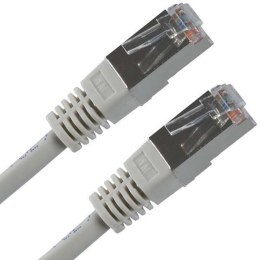 FTP patchcord, Cat.5e, RJ45 M-0.5m, chroniony, szary, economy