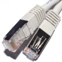 FTP patchcord, Cat.5e, RJ45 M-50m, chroniony, szary, economy