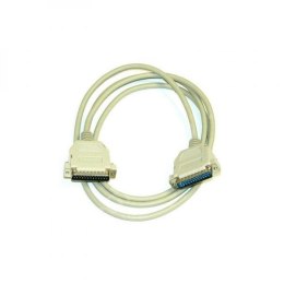 Kabel do transmisji danych paralelní, 25 pin M- 25 pin M, 2m, laplink, szary