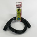 Kabel sieciowy 230V przedłużacz, C13-C14, 2m, VDE approved, czarny, Logo