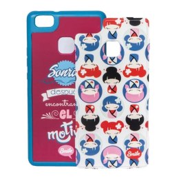 Oprawka na iPhone 7, różowe, TPU, PC, Dress Me Kawaii, 2 w 1, Smile