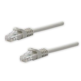 UTP patchcord, Cat.5e, RJ45 M-10m, nieekranowany, szary, czysta miedź economy