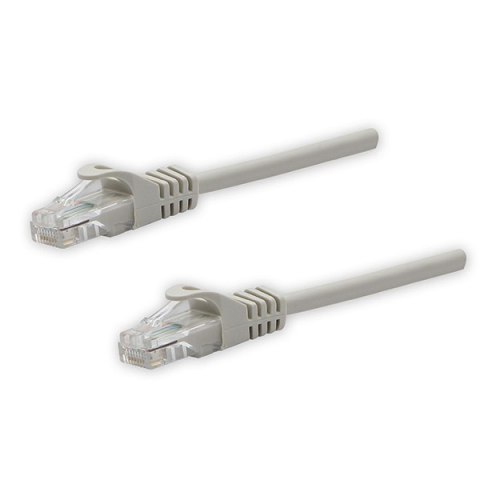 UTP patchcord, Cat.5e, RJ45 M-1m, nieekranowany, szary, czysta miedź economy