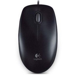 Logitech Mysz B100 800DPI optyczna 3kl. 1 scroll przewodowa USB czarna