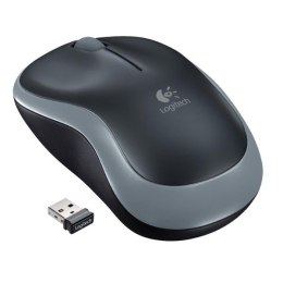 Logitech Mysz M185 1000DPI 2.4 [GHz] optyczna 3kl. 1 scroll bezprzewodowa czarna 1 szt AA