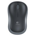 Logitech Mysz M185 1000DPI 2.4 [GHz] optyczna 3kl. 1 scroll bezprzewodowa czarna 1 szt AA