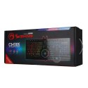 Marvo RGB zestaw klawiatura CM305 do gry czarna przewodowa (USB) CZ/SK + mysz i słuchawki dla graczy membranowa RGB podśw