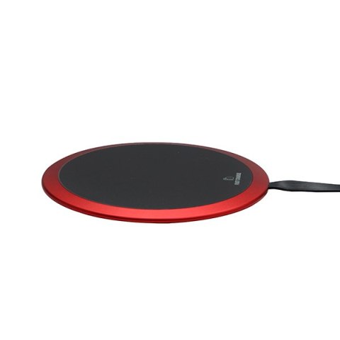 All New, Bezprzewodowa ładowarka, ultra tenká, pro telefon, červená, 5/9V, 10W, ochrona przed przegrzaniem, Qi All New, Bezprzewodowa ładowarka, ultra tenká, pro telefon, červená, 5/9V, 10W, ochrona przed przegrzaniem, Qi