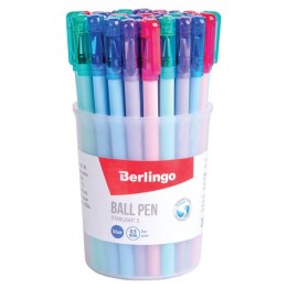 Berlingo, pióro kulkowe, niebieskie, 36szt, 0.5mm, STARLIGHT S