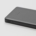 Powerbank, Li-ion, 5V, 5000mAh, do ładowania telefonów i innych urządzeń, 2 złącza, czarna