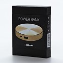 Powerbank, Li-ion, 5V, 6000mAh, do ładowania telefonów i innych urządzeń, 1 złącze, złota