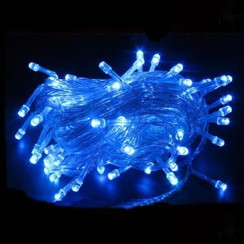 LED osvětlení, Lampki choinkowe, 10m, 220-240 V (50-60Hz), 6W, niebieski, przezroczysty przewód, 30000h, 100xLED LED osvětlení, Lampki choinkowe, 10m, 220-240 V (50-60Hz), 6W, niebieski, przezroczysty przewód, 30000h, 100xLED