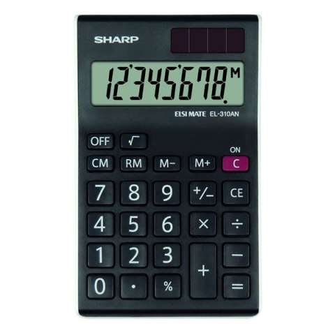 Sharp Kalkulator EL-310ANWH, czarno-biały, biurkowy, 8 miejsc Sharp Kalkulator EL-310ANWH, czarno-biały, biurkowy, 8 miejsc