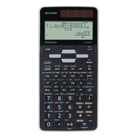 Sharp Kalkulator EL-W506T-GY, czarno-szara, nawukowy, wyświetlacz LCD Sharp Kalkulator EL-W506T-GY, czarno-szara, nawukowy, wyświetlacz LCD