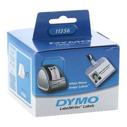 Dymo etykiety papierowe 89mm x 41mm, białe, do identyfikatorów, 300 szt., 11356, S0722560