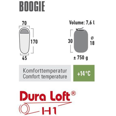 Śpiwór High Peak Boogie 170x70x45 niebiesko-pomarańczowy 23012 Śpiwór High Peak Boogie 170x70x45 niebiesko-pomarańczowy 23012