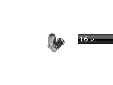 ITP 10mm x 1,25 chrom. płaskie FLAT CHROME LUG NUT BOX OF 16 ALUG15BX 16 sztuk