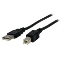 Kabel USB (2.0), USB A M- USB B M, 3m, czarny, Logo Economy