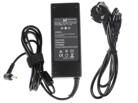 Zasilacz Green Cell PRO 19V 4.74A 90W do Acer Aspire 5733 5749 5749Z 5750 5750G 7750G V3-531 V3-551 V3-571 V3-571G Zasilacz Green Cell PRO 19V 4.74A 90W do Acer Aspire 5733 5749 5749Z 5750 5750G 7750G V3-531 V3-551 V3-571 V3-571G