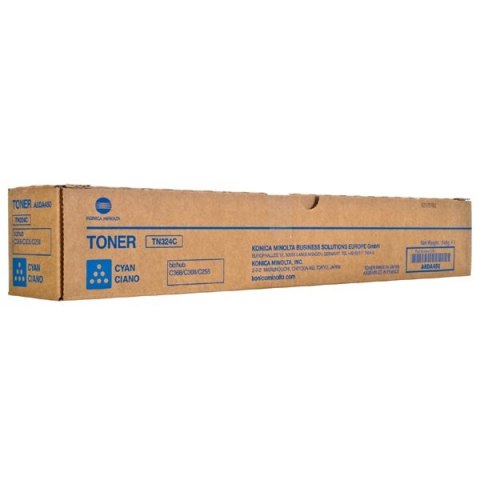 Konica Minolta oryginalny toner A8DA450, cyan, 26000s, TN324C, Konica Minolta Bizhub C258,C308,C368 Konica Minolta oryginalny toner A8DA450, cyan, 26000s, TN324C, Konica Minolta Bizhub C258,C308,C368