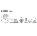 Namiot High Peak Alghero 4 szaro-niebieski 11832