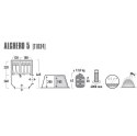 Namiot High Peak Alghero 5 szaro niebieski 11834