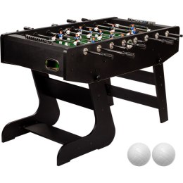 GAMESPLANET Stół piłkarski LIVERPOOL, 141x125x89 cm czarny GamesPlanet®