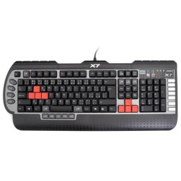 A4Tech G800V, Klawiatura do gry, wodoodporny typ przewodowa (USB), czarna, CZ