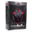 A4tech Mysz Bloody V7, 3200DPI, optyczna, 7kl., 1 scroll, przewodowa USB, czarna, do gry, V-Track, LAGLESS SHOTING, CORE 2