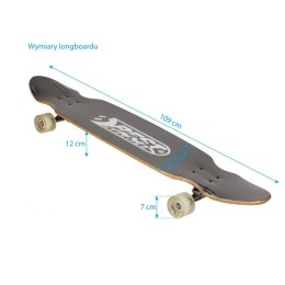 Deskorolka longboard D BEST SPORTING INSECT 109x26cm