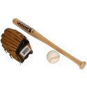 Zestaw do baseballa kij piłka i rękawica Best Sporting