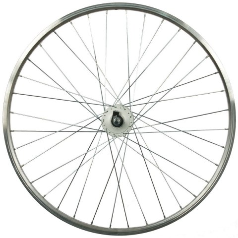 Koło 28 cali Przód Z Piastą Shimano Obręcz srebrna Koło 28 cali Przód Z Piastą Shimano Obręcz srebrna