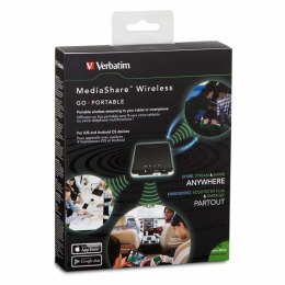 Verbatim Mediashare Wireless Portable, USB 3.0/USB 2.0/SD, 98243, czarna