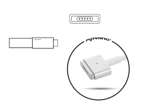 Ładowarka zasilacz movano 16.5v 3.65a magsafe 2 - apple Ładowarka zasilacz movano 16.5v 3.65a magsafe 2 - apple