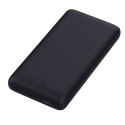 Powerton, powerbank z bezprzewodowym ładowaniem, Li-Pol, 5/9/12V, 20000mAh, z przyssawkami, Qi, QC3.0, czarna