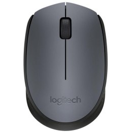 Logitech Mysz M170  1000DPI  2.4 [GHz]  optyczna  3kl.  1 scroll  bezprzewodowa  szara  1 szt AA  odbiorn nano USB  biurowy