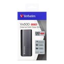 Dysk zewnętrzny SSD Vx500 Verbatim USB 3.1, 240GB, 47442 srebrny