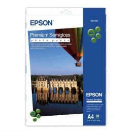 Epson Premium Semigloss Photo, foto papier, półpołysk, biały, Stylus Photo 880, 2100, A4, 251 g/m2, 20 szt., C13S041332, atramen