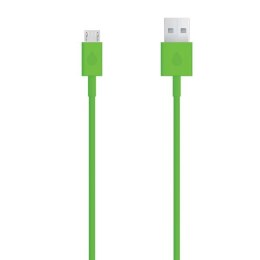 Kabel USB (2.0), USB A M- USB micro M, 1m, zielony