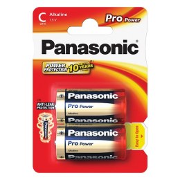 Bateria alkaliczna, ogniwo typ C, 1.5V, Panasonic, blistr, 2-pack, 225999, Pro Power