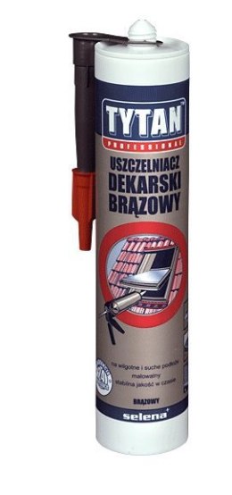 USZCZELNIACZ DEKARSKI BITUMICZNY TYTAN 280ML BRĄZOWY