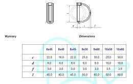 PRZETYCZKA DO RUR 6*45MM AN 72