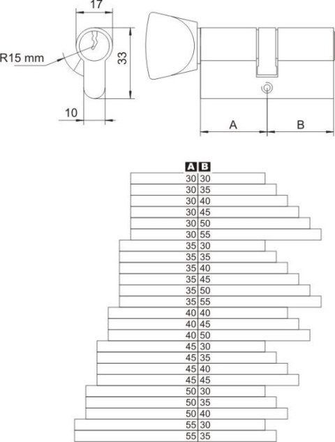 WKŁADKA Z GAŁKĄ MOSIĘŻNA WG-54 30/35 LOB WKŁADKA Z GAŁKĄ MOSIĘŻNA WG-54 30/35 LOB