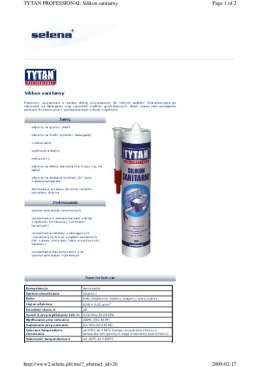 SILIKON SANITARNY TYTAN 280ML SZARY