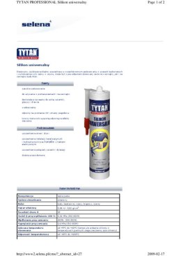 SILIKON TYTAN EURO-LINE 280ML BIAŁY