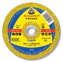 TARCZA PŁASKA A60EX T1A 125*1.0*22 262937 KLINGSPOR