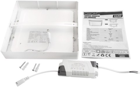 PANEL LED NATYNKOWY Z ZASILACZEM RAND 225*225 18W ORION PANEL LED NATYNKOWY Z ZASILACZEM RAND 225*225 18W ORION