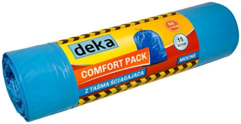 WORKI COMFORT PACK MOCNE NIEBIESKIE Z TAŚMĄ 60L A15 DEKA WORKI COMFORT PACK MOCNE NIEBIESKIE Z TAŚMĄ 60L A15 DEKA