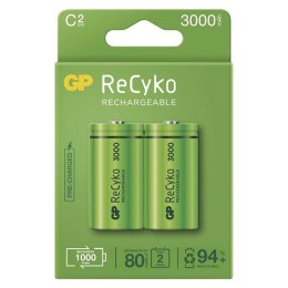 Baterie Ni-MH, HR14 (C) akumulator, 1.2V, 3000 mAh, GP, kartonik, 2-pack